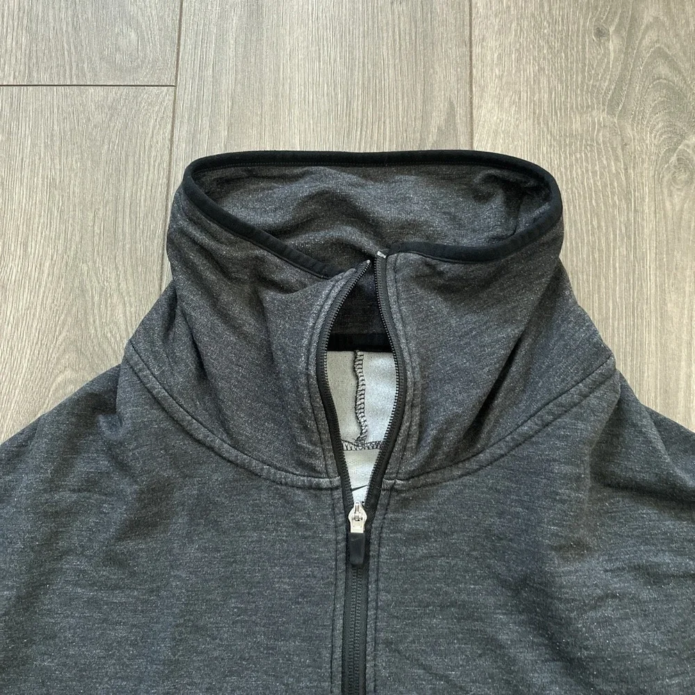 Nike Dri-Fit Fearless & Bold Full Zip Cropped Fleece Womens S Gray